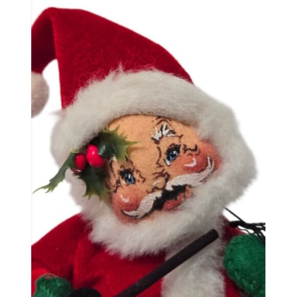 Annalee Dolls Mobilitee 1960s Vintage Santa Claus with Stick Christmas Decor - Picture 3 of 7